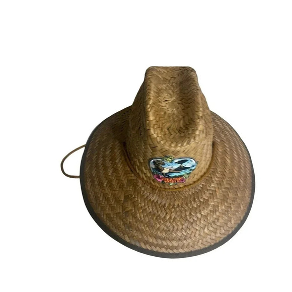 Jurassic World Straw Safari Sun Hat Draw Cord Adult OSFM 100% Straw Comfort Band main image 6
